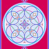 Mandala Series 4.1 mm Eternal Life Creation Doğal Kauçuk Kaydırmaz Yoga Matı