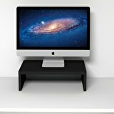 Emkawood Marry40 Siyah Monitör Yükseltici Laptop Standı
