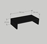 Emkawood Marry50 Siyah Monitör Yükseltici Laptop Standı