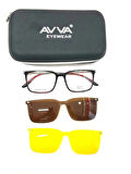 AVVA 9358 C10 POLARİZE&ANTİFAR KLİPSLİ ERKEK GÜNEŞ GÖZLÜĞÜ