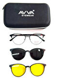 AVVA 9029 C11  POLARİZE&ANTİFAR KLİPSLİ KADIN GÜNEŞ GÖZLÜĞÜ