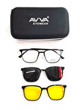 AVVA 2125 C5 POLARİZE&ANTİFAR KLİPSLİ ERKEK  GÜNEŞ GÖZLÜĞÜ