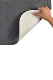 Elart Banyo Paspas Takımı 2li kaydırmaz tabanlı peluş doly antrasit