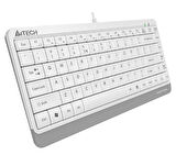 A4 Tech FK11 Usb Q Trk Mini Beyaz Multimedya Klavye