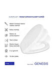 Genesis C Tip Oval Form Duroplast Yavaş Kapanan Klozet Kapağı