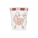 BABY JOY PEMBE KARTON BARDAK 8'Lİ