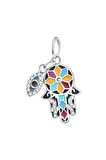 Mandala Koruyucu El ve Göz Charm | 925 Ayar Gümüş