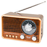 Nostaljik Bluetooth Radyo Dex-2025 - Şarjlı, Işıklı, Modern Dekoratif Tasarım