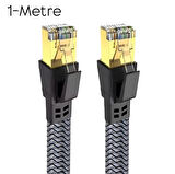 Cat8 LAN Kablosu Yüksek Hızlı  40Gbps 2000mhz Ethernet Kablosu Örgü Kaplama 1m 2m 3m 5m 10m