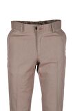 Erkek Bej Keten Pantolon Mevsimlik Normal Kesim RAR01180