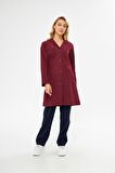 Alpaka Önlük Hastane Kadın Bordo