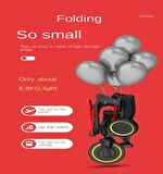 Trike Plus F3 Ebeveyn Kontrollü Katlanabilir Bisiklet Siyah 