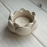 Dekoratif Minimalist Mistik Lotus Mumluk 3 Adet