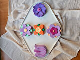 Kokulu Banyo ve Salon Taşları – 5 Adet Çiçek Şeklinde, 8x8 cm