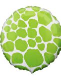 FOLYO BALON YEŞİL ZÜRAFA DESEN 18''D.Ü 6TL