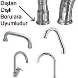 Aletçantam Perlatör Süzgeç Lavabo Mutfak Batarya Filtre Musluk Tasarruf Ucu -5 Adet