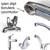 Aletçantam Perlatör Süzgeç Mix Lavabo Banyo Batarya Filtre Musluk Tasarruf Ucu - 5 Adet