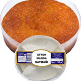 1000 gr Afyonkrahisar Şerbetli Ekmek Kadayıfı ve 200 gr Afyonkarahisar Manda Kaymağı