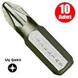 İzeltaş Bits Uç Yıldız Matkap Vidalama Ucu Pz2 x 25 mm - 10 Adet