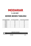 Erkek Hakiki Deri Kemer Parlak Siyah RAR01447