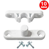 Aletçantam Pvc Kapı Pencere Sineklik Beyaz Plastik Çıt Çıt Kilit Menteşe Küçük Boy 4cm -10 Adet