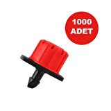 DEBİ AYARLI DAMLATICI KIRMIZI DAMLA SULAMA DAMLATICI EMİTÖR 1000 ADET