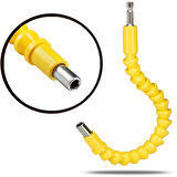 Akrobat Bits Uzatma 30cm Flexible Esnek Katlanır Bükülür Spiral Tornavida Vidalama Matkap Ucu