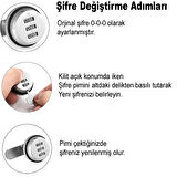 Aletçantam Şifreli Dolap Çekmece Kilidi - Kapak kalınlığı maksimum 15mm