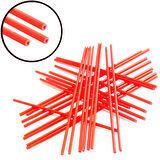 Delikli Lolipop Şeker Parti Çubuğu Pipet 2mmx115mm İnce Esnek Boru Kamış Çubuk -100 Lü Paket