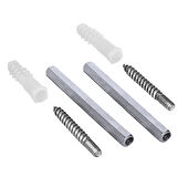 Metal Gizli Raf Tutucu Dekoratif Duvar Bağlantısı 1Çift -10cm
