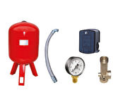 Hidrotank 50 Litre Dikey Ayaklı Hidrofor Kiti, Hidrofor Bağlantı Takımı