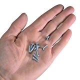 3.5x13mm Silindir Düz Tornavida Başlı Sivri Uçlu Vida Ysb Sac Vidası -100 adet