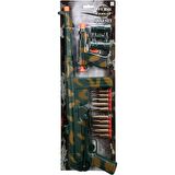 Sunman Asker Silah Set Mp40 Tüfek/tabanca/dürbün 10 Mermili
