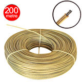 6mm Pvc İzole Kaplı Çelik Halat Tel - 200 metre