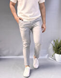 Düz Slim Fit Kumaş Jogger