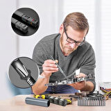 46 Parça Çok Amaçlı Hassas Manyetik Tornavida Takımı Telefon Saat PC Tamir Seti