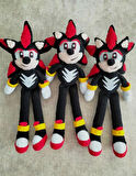 Amigurumi shadow oyuncak Sonic karakteri siyah sonic