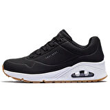 Skechers Uno-Stand On Air Memory Foam Womens Sneaker Black Hafızalı Taban Kadın Günlük Spor Ayakkabı Siyah