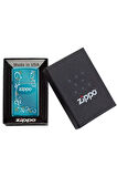 Zippo Çakmak Floral Çiçekler Bayan Slim Parlak Sapphire Mavi 20494