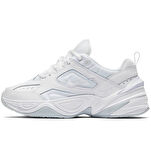 Nike M2K Tekno Lether Unisex White Sneaker Hakiki Deri Beyaz Spor Ayakkabı AO