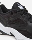 Nike M2K Tekno Leather Unisex Sneaker Hakiki Deri Spor Ayakkabı Siyah Yükseklik 4cm