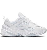 Nike M2K Tekno Lether Unisex White Sneaker Hakiki Deri Beyaz Spor Ayakkabı AO