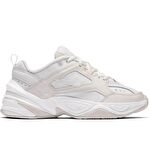 Nike M2K Tekno Leather Sneaker Hakiki Deri Spor Ayakkabı Kırık Beyaz Yükseklik 4cm