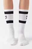 Nike Dri Fit Heritage Crew Sock Unisex Çorap 2 li Beyaz