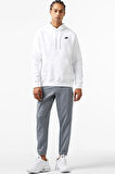 Nike Sportswear Hoodie Fleece Unisex White Şardonlu Kapüşonlu Sweatshirt Beyaz