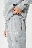 Nike Sportswear Club Fleece Taper Leg Sneaker Length Cargo Pant Erkek Pamuklu Kargo Eşofman Altı Gri