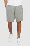 Nike Sportswear Club Jersey Cotton Shorts Unisex Pamuklu ince Yazlık Şort Gri
