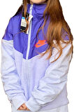 Nike Sportswear Kids Unisex Fleece Çocuk Polar Kapüşonlu Ceket Mor