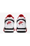 Nike Air Flight Legacy Mens Leather Sneaker Bilekli Hakiki Deri Spor Ayakkabı Kırmızı Beyaz