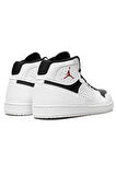 Nike Jordan Access Jumpman Leather Sneaker Hakiki Deri Bilekli Spor Ayakkabı Beyaz Siyah